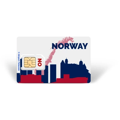 Afbeelding van eSIM Noorwegen Unlimited 30 Dagen Data Prepaid Met Snel 4G/5G Internet En Bellen Op Reis In Europa Airport Telecom