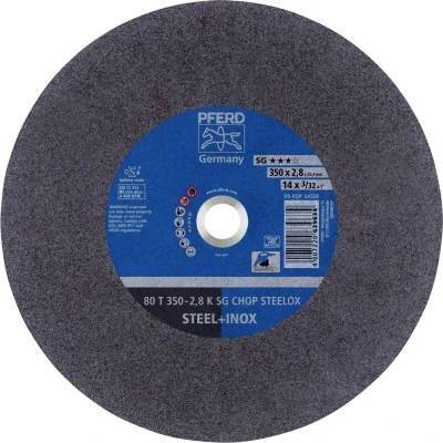 Afbeelding van PFERD 80 T 350 2,8 K SG CHOP STEELOX/25,4 66323572 Doorslijpschijf recht mm 10 stuk(s) RVS, Getemperd staal, Staal