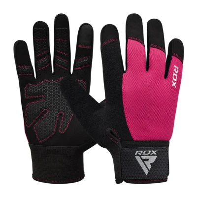 Afbeelding van RDX Sports Fitness Handschoenen W1 Full Finger Roze L