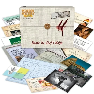 Afbeelding van University Games Murder 33283 mysterieus koksmes etui