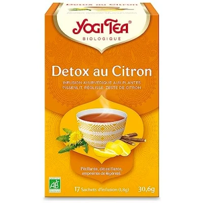Afbeelding van 6x Yogi tea Detox Lemon Biologisch 17 stuks