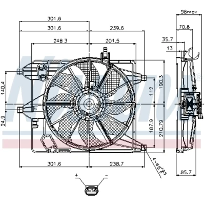 Afbeelding van Nissens Ventilatorwiel motorkoeling 85252