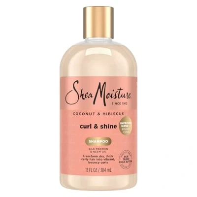 Afbeelding van Shea Moisture Coconut &amp; Hibiscus Curl Shine Shampoo 384 ml