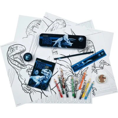 Afbeelding van Jurassic World Teken en schrijf Toren 25 delig 4043946295594