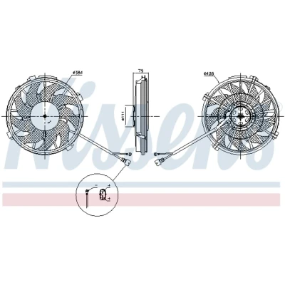 Afbeelding van Nissens Ventilatorwiel motorkoeling 85753