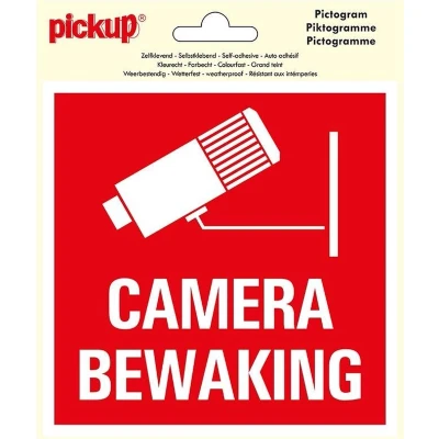 Afbeelding van Pickup Pictogram Vinyl 15x15cm Camerabewaking