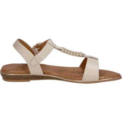 Afbeelding van Sub55 Sandalen Plat Beige Maat 43