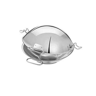 Afbeelding van Artame ART32804 Cataplana, stoofpan, wok alle warmtebronnen inclusief inductie, roestvrij staal 18/10, Ø 36 cm