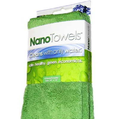 Afbeelding van NanoTowels poetsdoeken groen 4 stuks