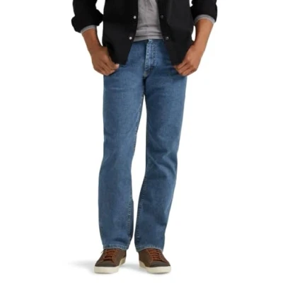 Afbeelding van Wrangler Authentics Big &amp; Tall Classic Comfort Waist herenjeans, licht gewassen, 36 W/30 l