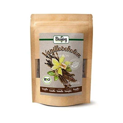 Afbeelding van Biojoy Biologische Madagaskar bourbon vanillestokjes (20 stuks), vanille 13 15 cm