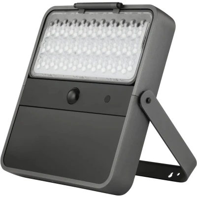 Afbeelding van Sygonix SY 5176608 Wandspot op zonne energie met bewegingsmelder SMD LED 15 W Koudwit Grijs zwart