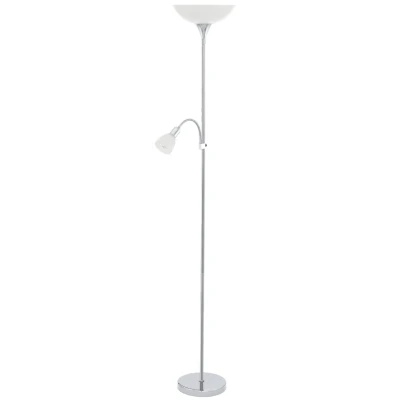 Afbeelding van EGLO Up 2 Vloerlamp E27/E14 176,5 cm Zwart/Wit