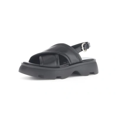 Afbeelding van Gabor Comfort Sandalen met plateauzool, Dames, Maat: 39, Schwarz Schoenen