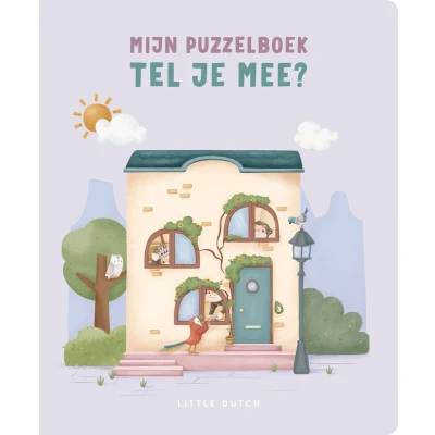 Afbeelding van Uitgeverij mercis little dutch kartonboek mijn puzzelboek tel je mee?