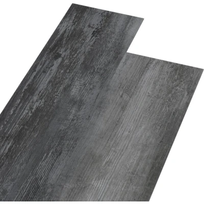Afbeelding van Vloerplanken zelfklevend 4,46 m 3 mm PVC glanzend grijs