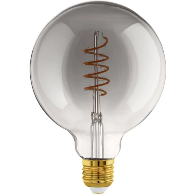 Afbeelding van EGLO LED Lamp E27 17 cm Rookglas 2000K Dimbaar