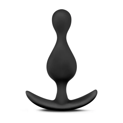 Afbeelding van Anal Adventures Platinum Wave Anaal Plug Zwart Levensecht Gevoel