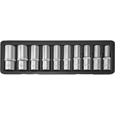 Afbeelding van SW Stahl 05630L Doppenset 10 Zeskant Buiten zeszijdig Chroom vanadium staal 1/2 Vierkant