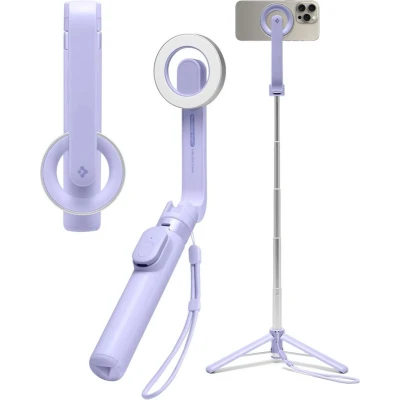 Afbeelding van SPIGEN S571W MAGSAFE BLUETOOTH SELFIESTICK STATIEF LAVENDEL