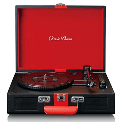 Image de Lenco Tourne disque Bluetooth Avec Haut parleurs Noir (tt 110bk)