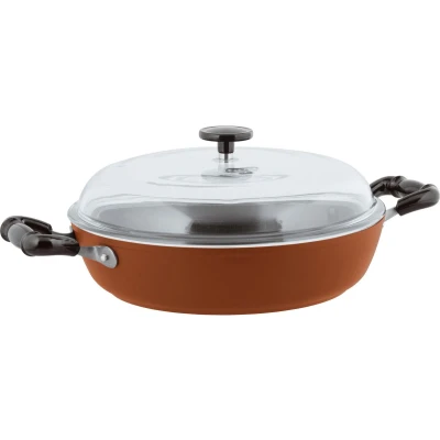 Afbeelding van Sambonet Vintage Sauteerpan Incl. Deksel Aluminium Ø28cm Rood