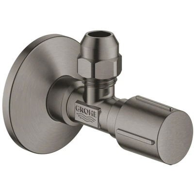 Afbeelding van GROHE hoekstopkraan knel met metalen greep 1/2 x 3/8 Brushed Hard
