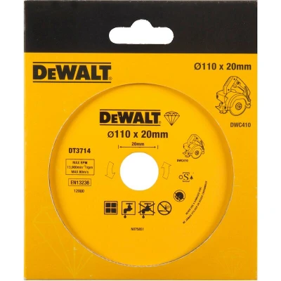 Afbeelding van DeWalt DT3714 Diamond Tile Blade 110x20mm 1 sngl 11,00