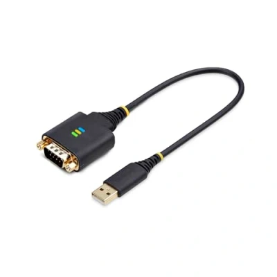 Afbeelding van USB kabel Startech 1P1FFC SERIAL Zwart 30 cm