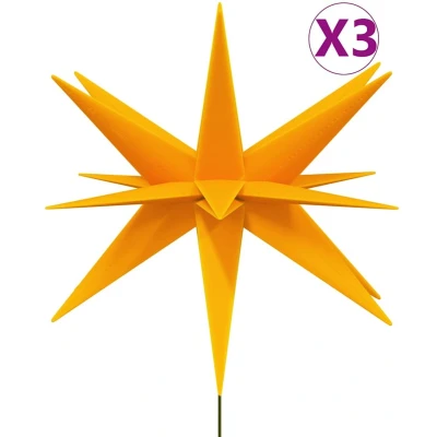 Afbeelding van Kerstlampen Met Grondpin En Led&#039;s 3 St 35 Cm Geel