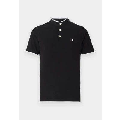 Afbeelding van Jack &amp; Jones Epaulos MAO SS NOOS Tshirt basic, Heren, Maat: XS, Schwarz