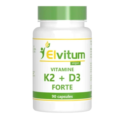 Afbeelding van Elvitum Vitamine K2 D3 Forte Vegicaps