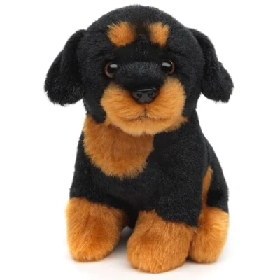 Afbeelding van Uni Toys Plushie Rottweiler zittend 12 cm (hoogte) pluche hond
