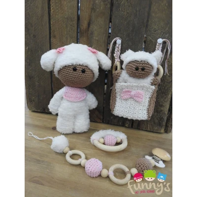 Afbeelding van Haakpakket Funny Baby set