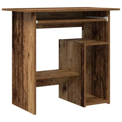 Afbeelding van vidaXL Bureau 80x45x74 cm bewerkt hout oud houtkleurig