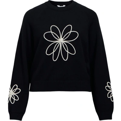 Afbeelding van Object Objlaney Rubin Ls Pullover E Div Truien &amp; vesten Dames Sweater Hoodie Vest Zwart Maat M