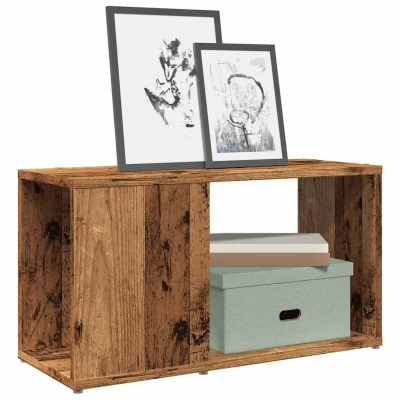 Afbeelding van vidaXL Tv meubel 60x24x32 cm bewerkt hout oud houtkleurig