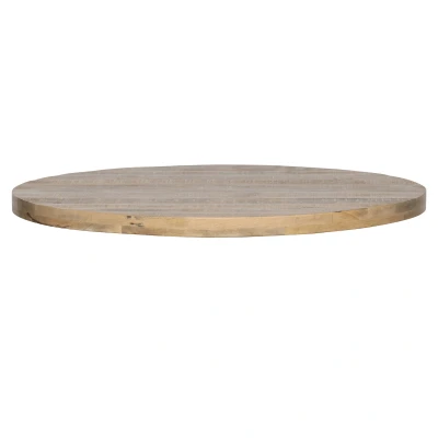 Afbeelding van Tablo tafelblad mangohout rond 120 cm