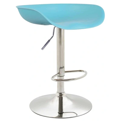 Afbeelding van Barkruk Namsos Kunststof Chrome frame Blauw