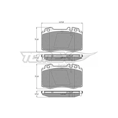 Afbeelding van TOMEX brakes TX 12 81 Remblokkenset Vooras Geschikt voor slijtage waarschuwingscontact MERCEDES BENZ: ML Class, S Class Saloon, C Coupe