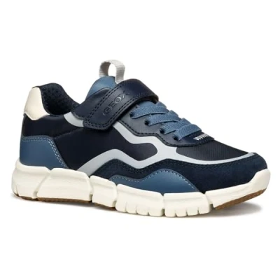 Afbeelding van Geox J Flexyper Boy, sneakers voor meisjes, Navy Lt Grijs