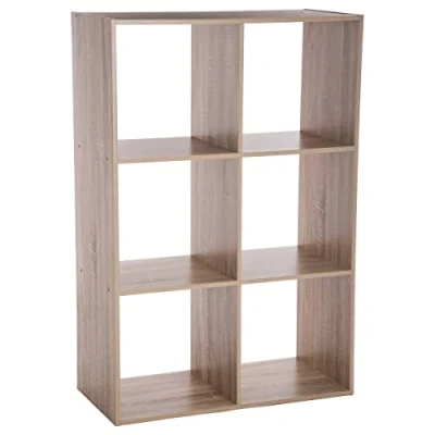 Afbeelding van Atmosphera 6 VAKS kast Hout Naturel : L. 67,6 x D. 32 H. 100,5 cm Opberger Boekenkast