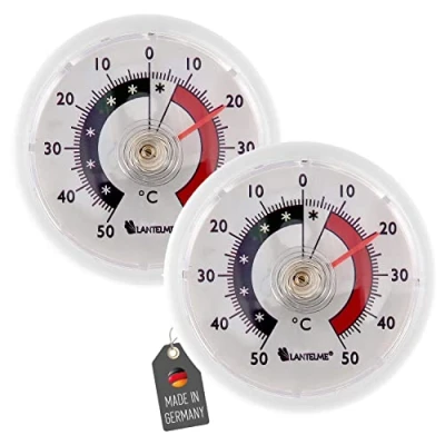Afbeelding van Lantelme Koelkast thermometer 2 stks. set analoge zelfklevende vriezer 4656