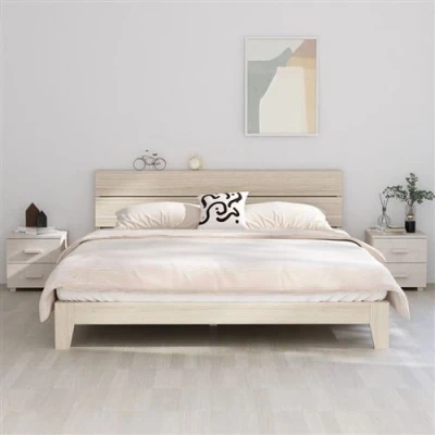 Afbeelding van Nachtkastjes 2 st 40x35x44,5 cm massief grenenhout wit