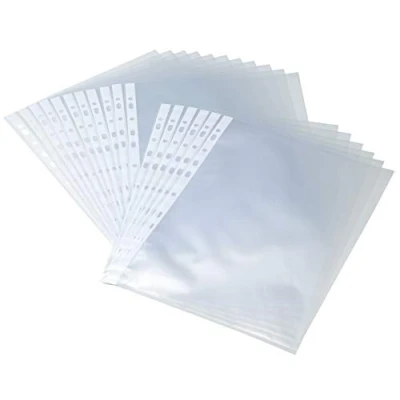 Afbeelding van Bantex 400105682 A4 perforatiemappen, 100 stuks, transparant