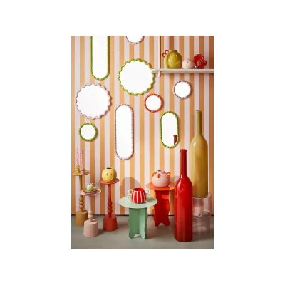 Afbeelding van Mica Jax Spiegel Oranje L.Roze Groen H2Xd25Cm 3 Assortiment Prijs Per Stuk Assorti