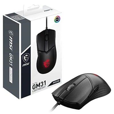 Image de Souris filaire Gaming MSI Clutch GM31 Noir et rouge