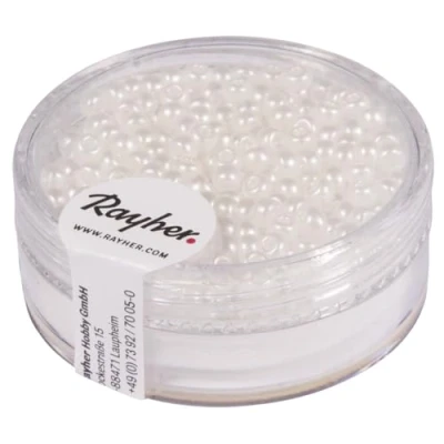 Afbeelding van Rayher 14589102 Rocailles kralen, wit