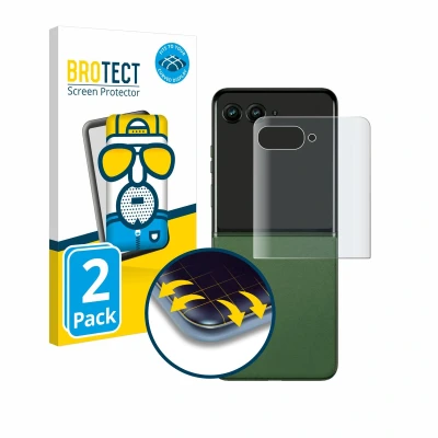 Afbeelding van BROTECT Screenprotector voor Motorola Razr 50 Ultra (Achterdisplay) Folie Beschermfolie matte volledig dekking (2 Stuks)
