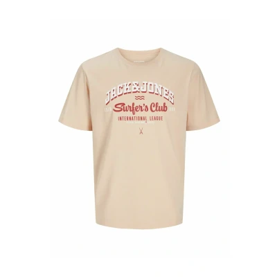 Afbeelding van Jack &amp; Jones T shirt Jjelogo Tee Ss O neck 2 Col Ss25 Sn 12268267 Chambray Blue/melange Mannen Maat S